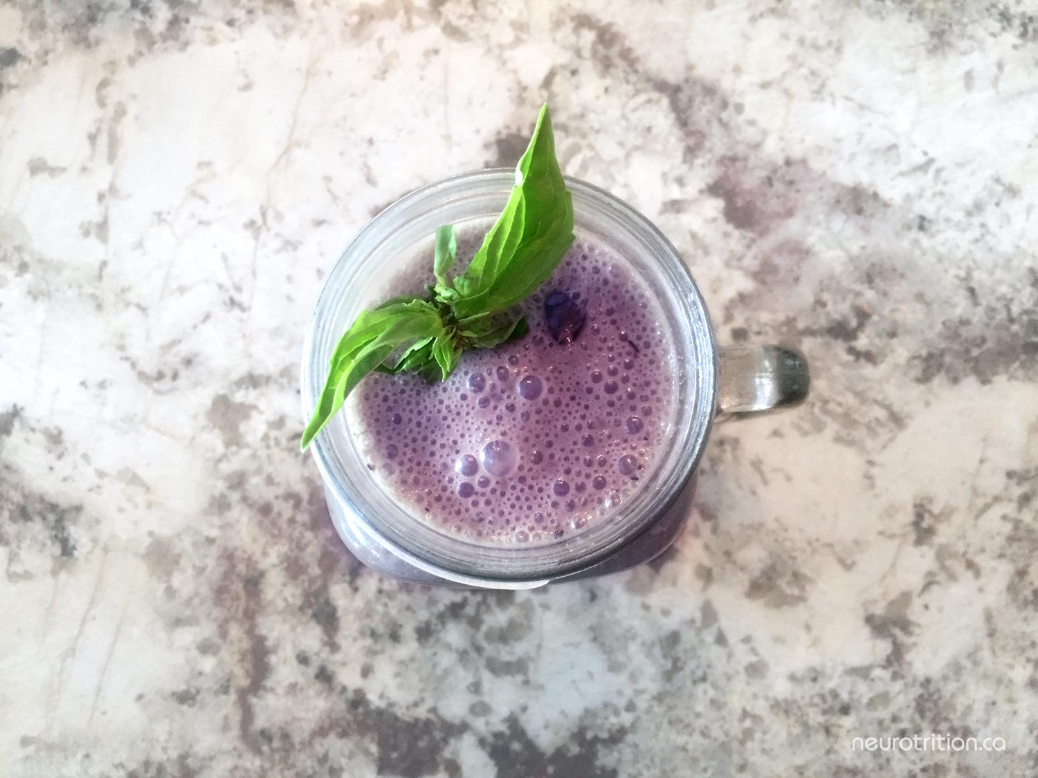 Blueberry Basil Smoothie Blueberry Basil Smoothie