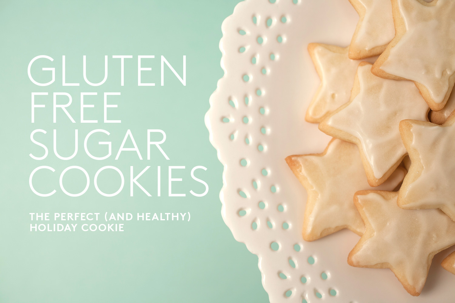 Gluten Free Sugar Cookies Star-Shaped Gluten Free Sugar Cookie with White Icing
