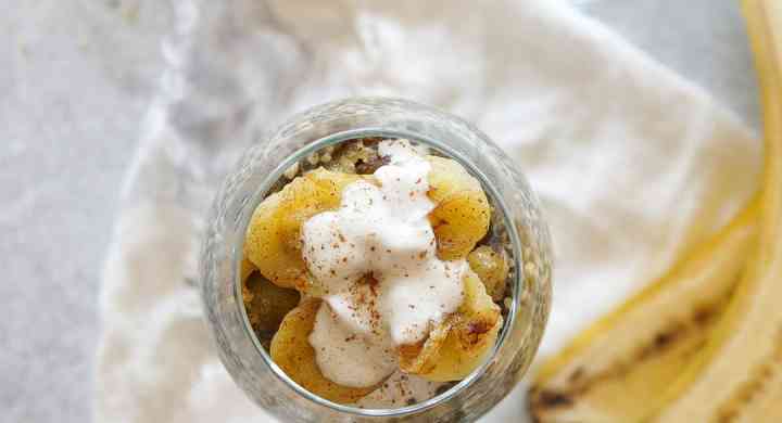 Chia Hemp Parfait with Caramelized Bananas