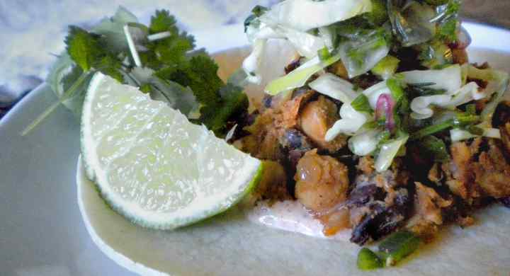 Refried Black Bean & Chickpea Tacos Refried Black Bean & Chickpea Tacos